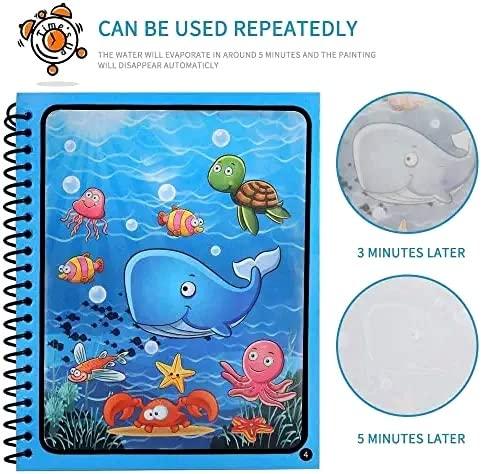 Reusable Magic Water Coloring Book – Quick Dry & Mess-Free Fun for Kids
