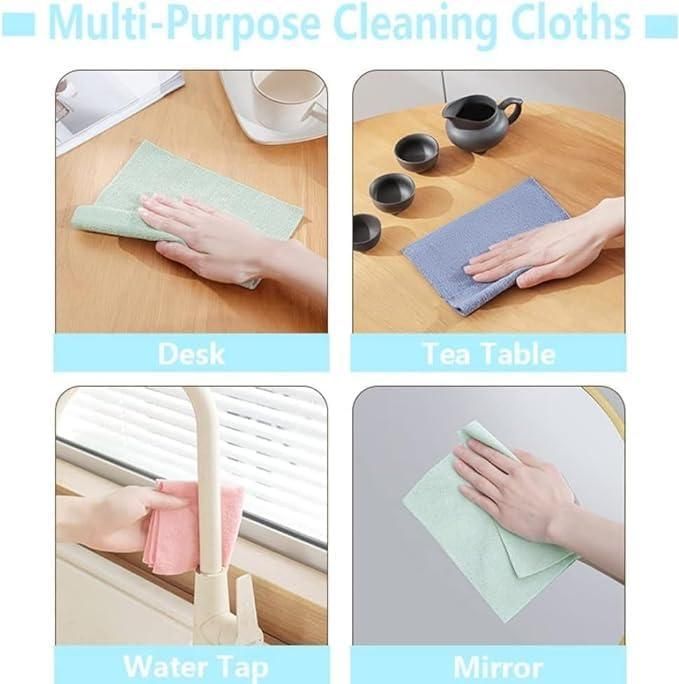 Microfiber Cleaning Cloth – Pack of 20 PCS in Dispenser Box