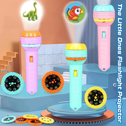 Slide Flashlight Torch Educational Projector Toy for Kids – Fun Learning & Sleep Companion