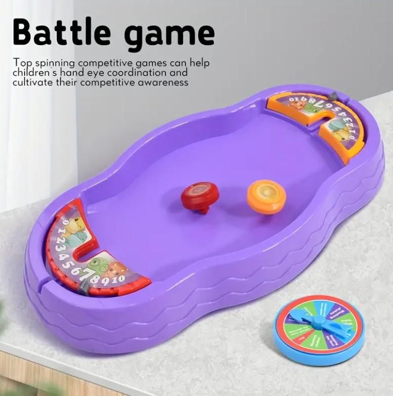 Dino Battle Gyro Spinning Toys & Fun Board Game for Kids – Action-Packed Playset