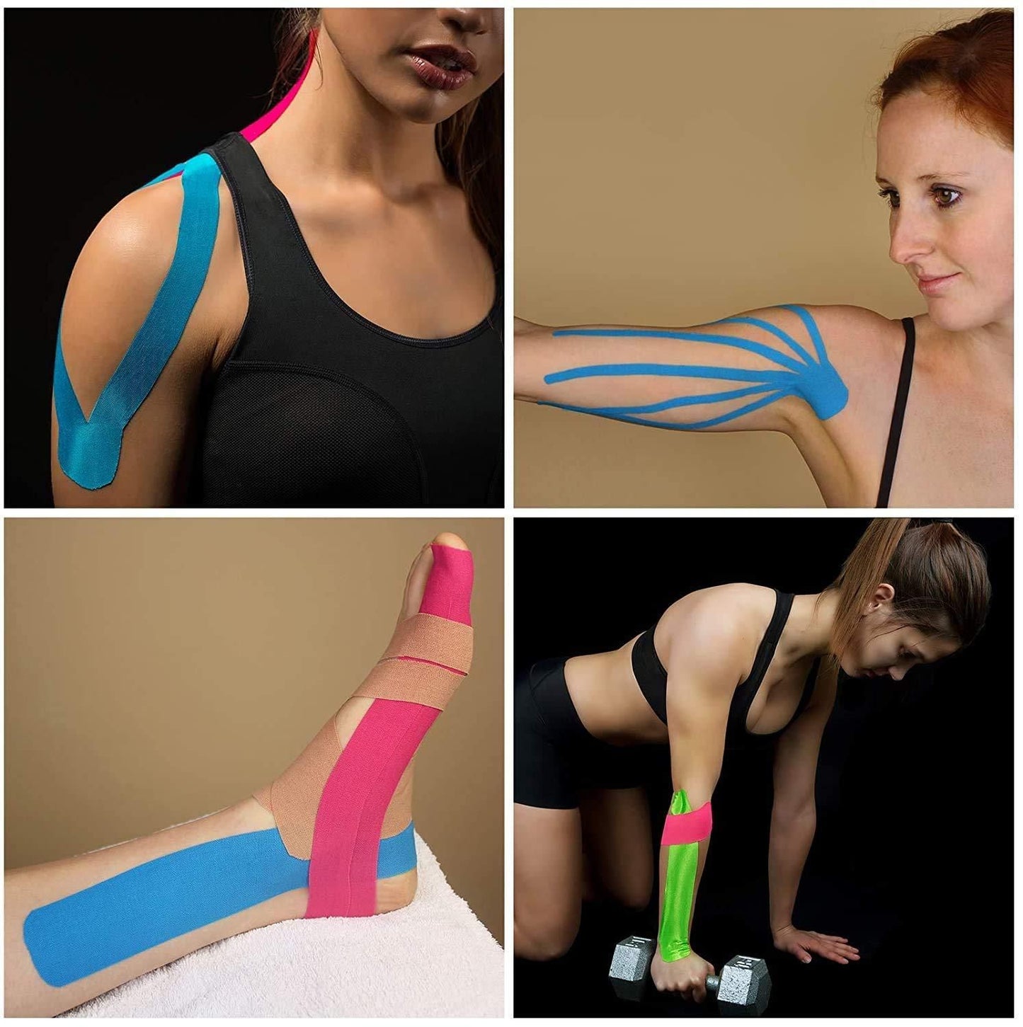 Kinesiology Tape – Adhesive Muscle Support Tape for Pain Relief and Injury Recovery