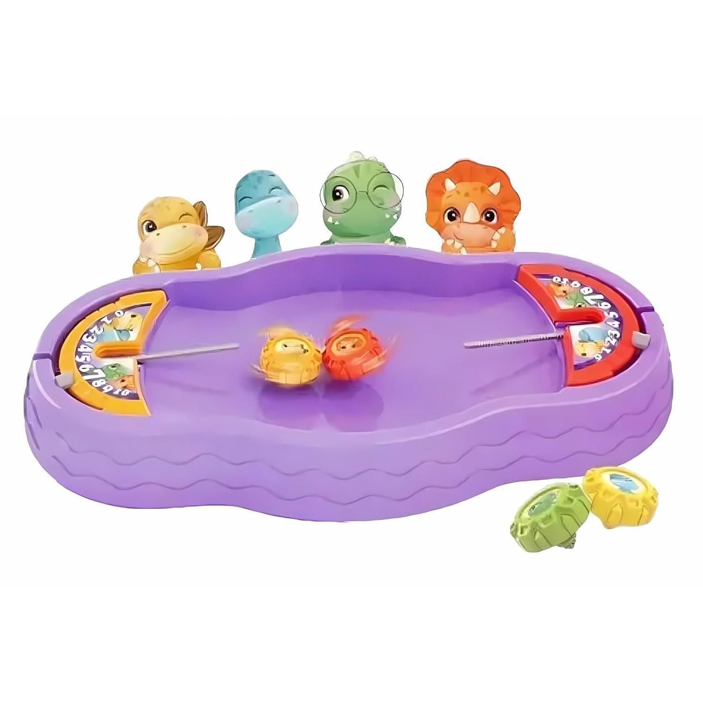 Dino Battle Gyro Spinning Toys & Fun Board Game for Kids – Action-Packed Playset