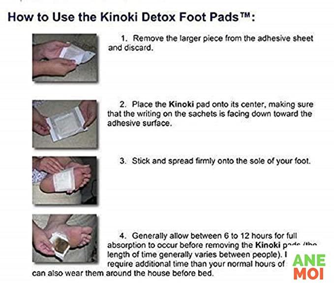 Detox Foot Patches Pads for Body Stress Relief – Natural Cleansing (Set of 10)