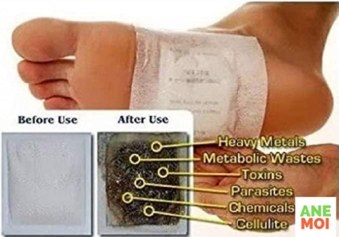 Detox Foot Patches Pads for Body Stress Relief – Natural Cleansing (Set of 10)