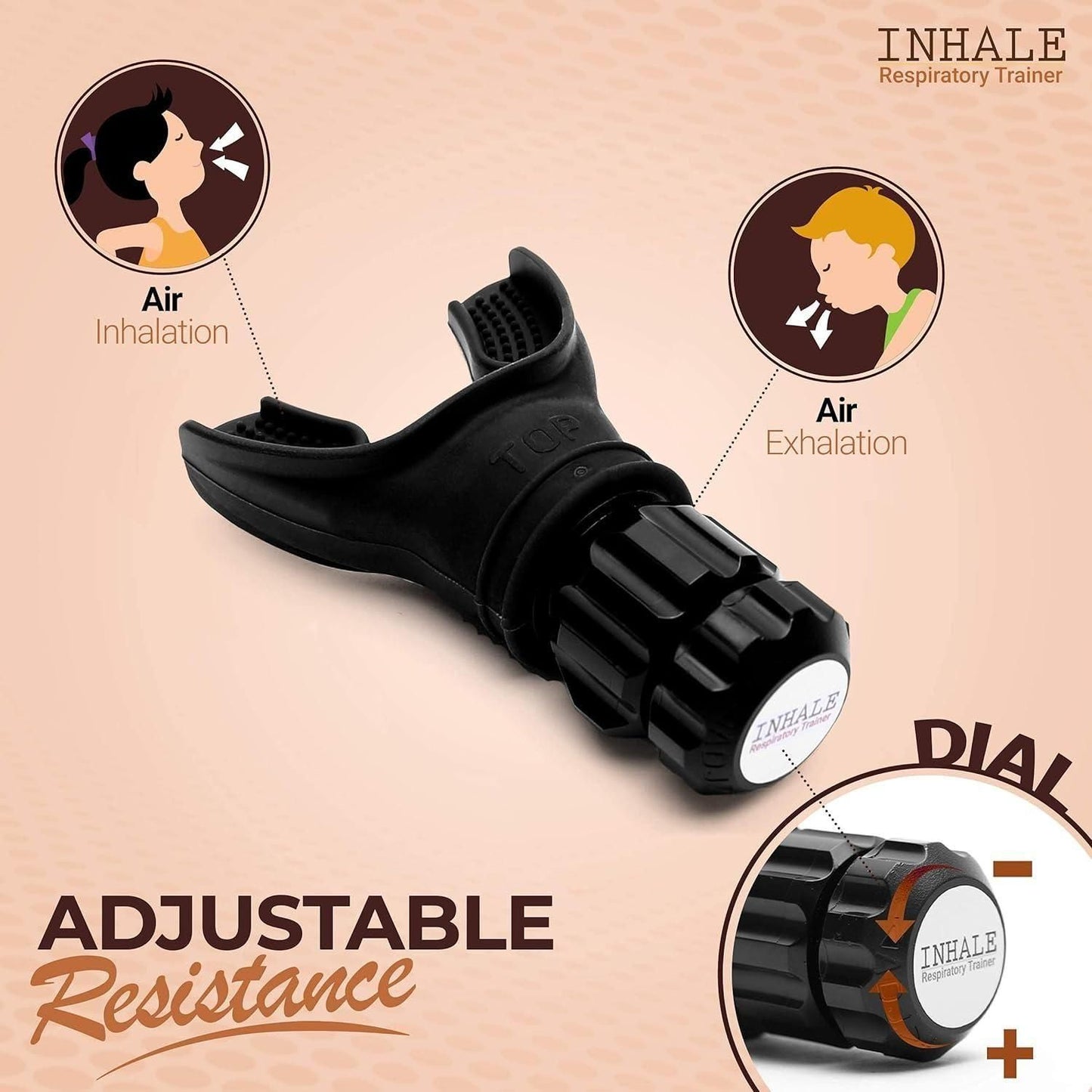 Breathing Exercise Device – Lung Capacity Trainer for Fitness & Respiratory Health