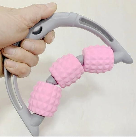 3 Ball Rolling Massager Tool – Handheld Circulation & Relaxation Roller (Pack of 2)