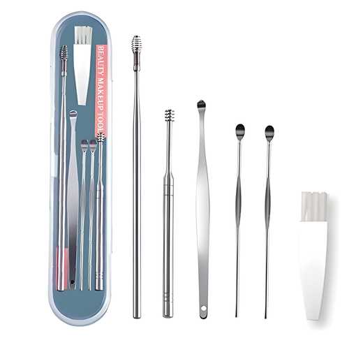 6 Pieces Ear Wax Removal Kit – Smooth Stainless Steel Ear Cleaning Tools