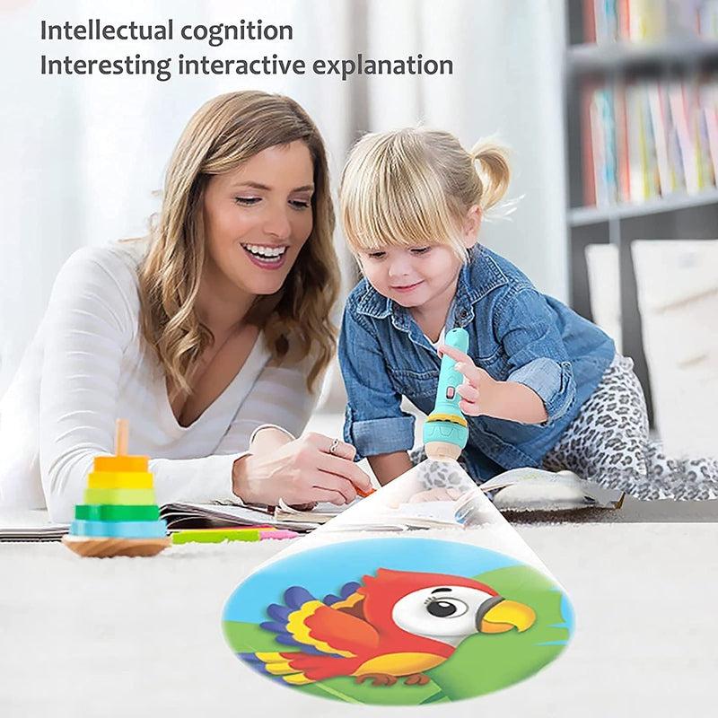 Slide Flashlight Torch Educational Projector Toy for Kids – Fun Learning & Sleep Companion