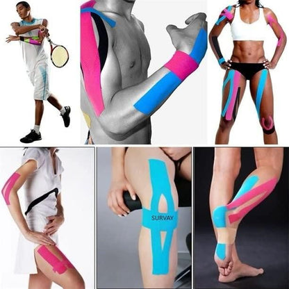 Kinesiology Tape – Adhesive Muscle Support Tape for Pain Relief and Injury Recovery