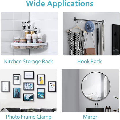 Heavy‑Duty Adhesive Wall Hooks – Drill‑Free, Waterproof & Ready for Every Room