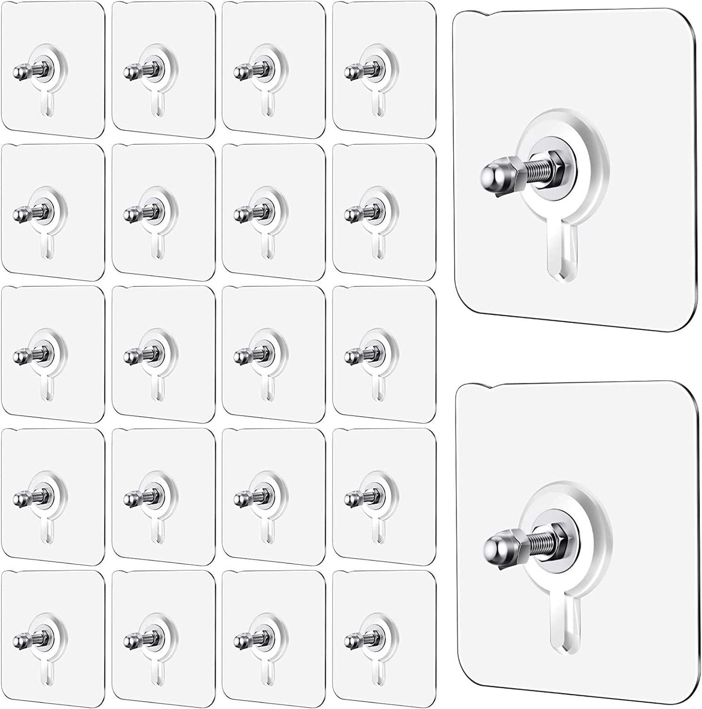 Heavy‑Duty Adhesive Wall Hooks – Drill‑Free, Waterproof & Ready for Every Room