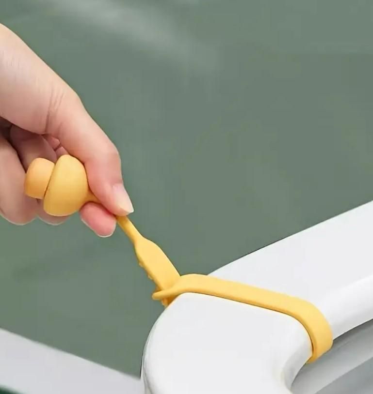 Silicone Toilet Seat Lifter – Pack of 4 Touch-Free Handles for Hygienic Use