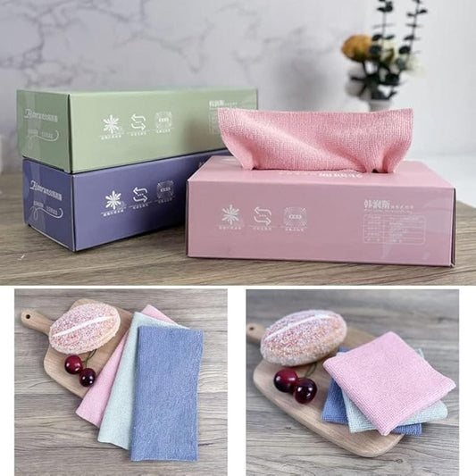 Microfiber Cleaning Cloth – Pack of 20 PCS in Dispenser Box